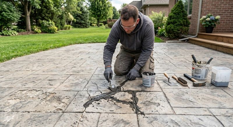 Decorative Concrete Repair in Lansing, MI